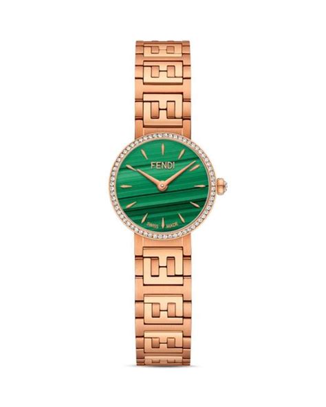 fendi watch green and gold|Fendi watch with diamonds.